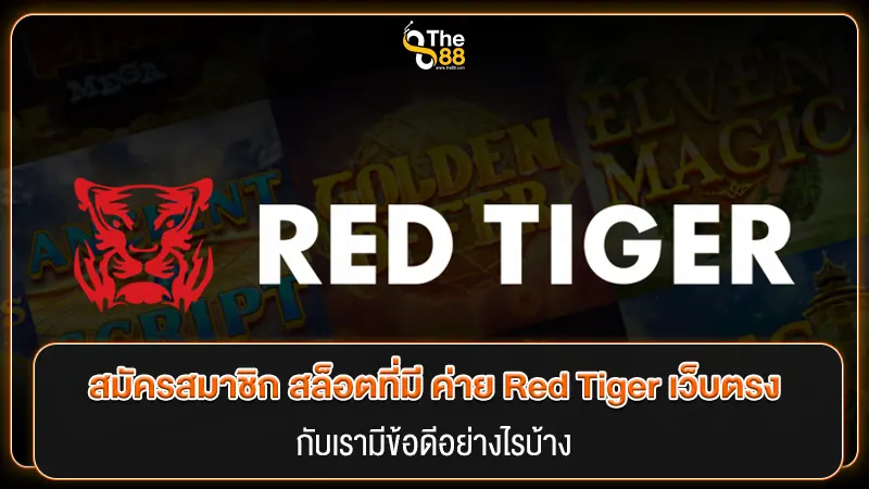 สมัครสมาชิก สล็อตที่มี ค่าย Red Tiger เว็บตรง กับเรามีข้อดีอย่างไรบ้าง